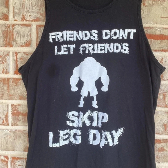 Muscle Lifting Weights Graphic Design Tank Shirt - Picture 2 of 4